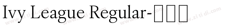 Ivy League Regular字体转换